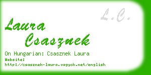 laura csasznek business card